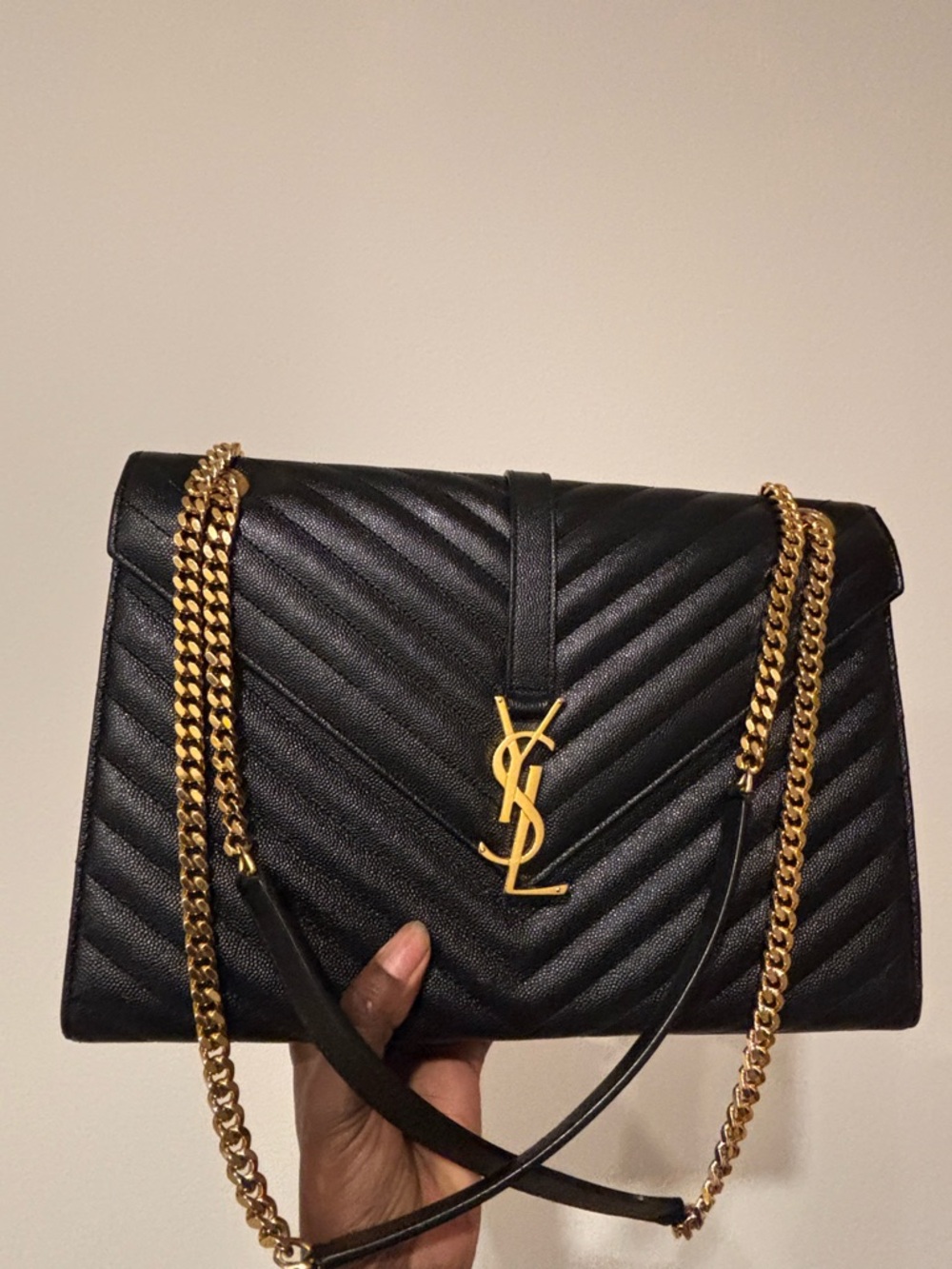 Saint Laurent Black envelope bag